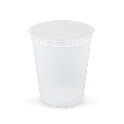 Deli Round Container with lid (Reusable up to 125 times) 20 Pack