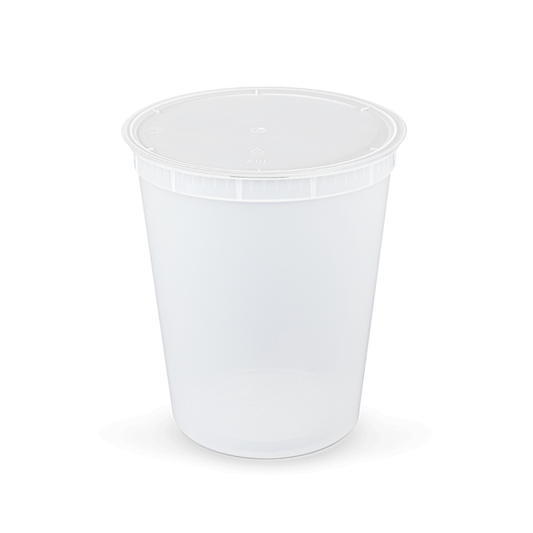 Deli Round Container with lid (Reusable up to 125 times) 20 Pack