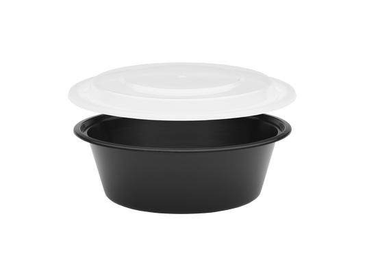 Round Container with lid (Reusable up to 125 times) 20 Pack